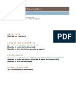 CV Modelo PDF