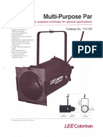 Lee Colortran Multi-Purpose PAR Spec Sheet 1987