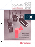 Lee Colortran Zoom Mini Ellipse Spec Sheet 1988