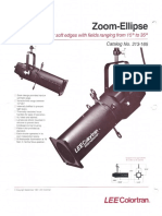 Lee Colortran Zoom-Ellipse Spec Sheet 1987