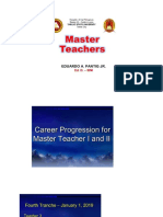 Career Progression For Master Teacher I and II (Criteria Included)