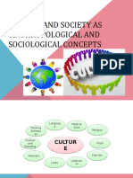 Culture and Society As Anthropological and Sociological Concepts