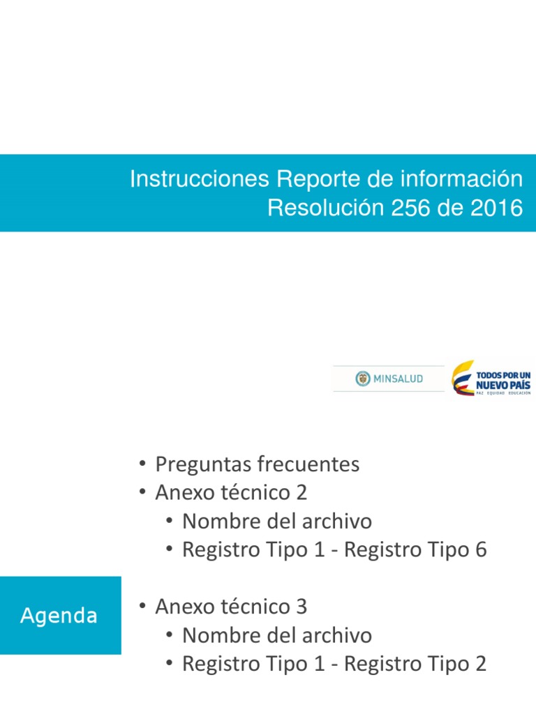 Resolución 256 Anexos Técnicos PDF | PDF | Archivo de computadora ...