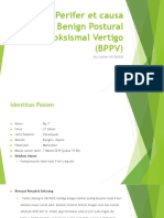 Vertigo Perifer Et Causa Benign Postural Paroksismal Vertigo