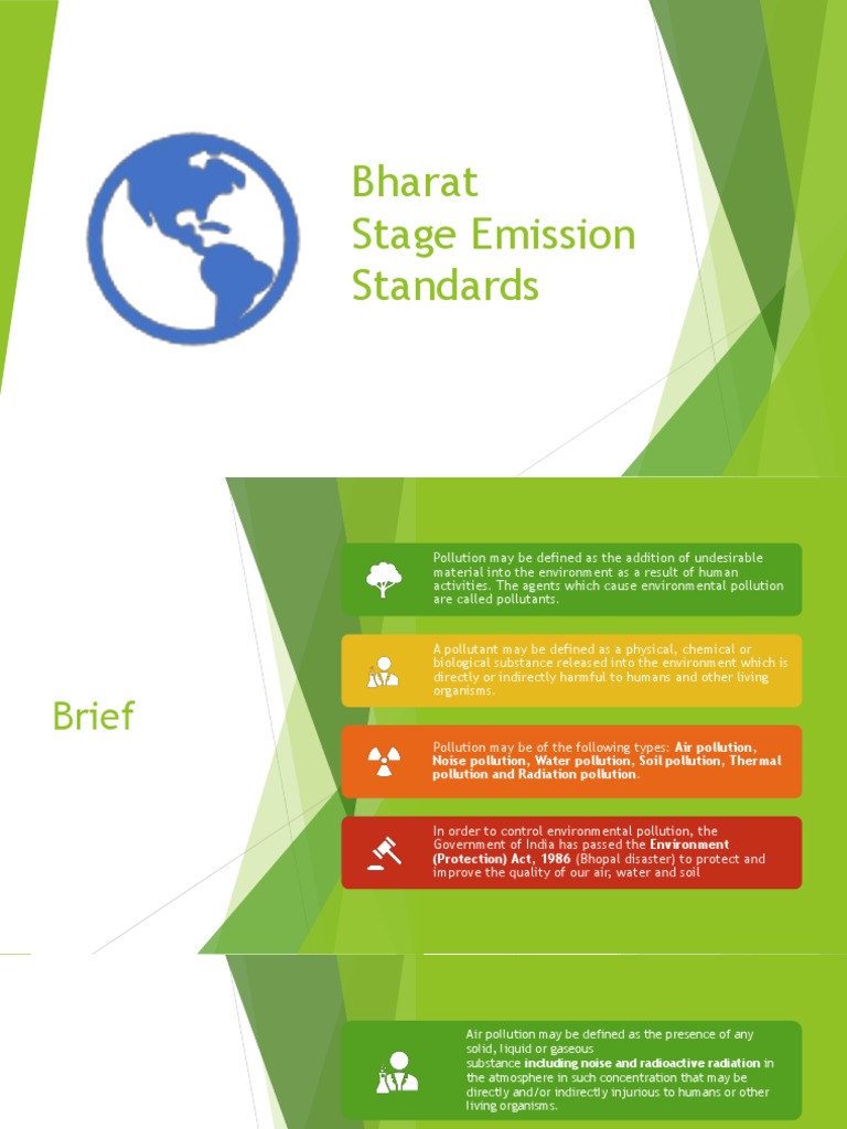 Bharat Stage Emission Standards PDF Emission Standard Exhaust Gas