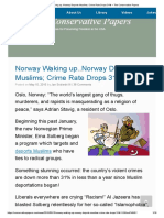 Norway Waking Up..Norway Deports Muslims; Crime Rate Drops 31% – the Conservative Papers