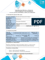 Guía de Actividades y Rúbrica de Evaluación - Tarea 2 - Planeación