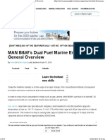 MAN B&W's Dual Fuel Marine Engine: A General Overview