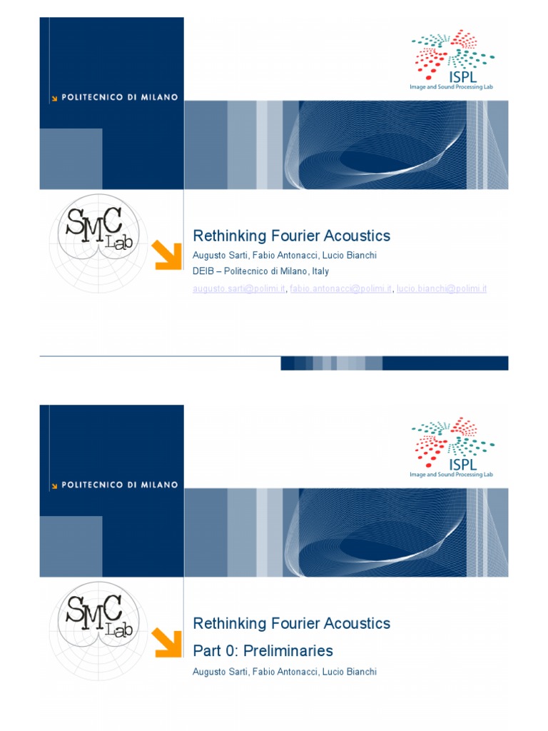 Rethinking Fourier Acoustics Sound and Music Computing Lab PDF
