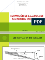 Sedimentos en Embalses PDF
