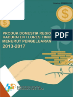 Produk Domestik Regional Bruto Kabupaten Flores Timur Menurut Pengeluaran 2013-2017 PDF