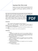Laboratory Group Report Template