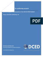 Practical guidelines for conducting research in line with DCED Standard