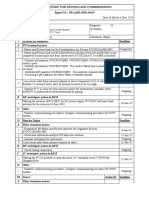 Daily Report For Testing and Commmissiong: I. Activity On Yesterday: Deadline