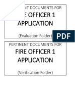 Pertinent Documents For Fire Officer 1