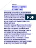 SERVICE M.B.A160.2001