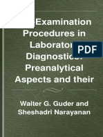 Pre Examination Procedures in Laboratory Diagnostics