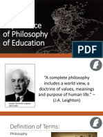 Nature, Scope & Importance of Philosophy of Education
