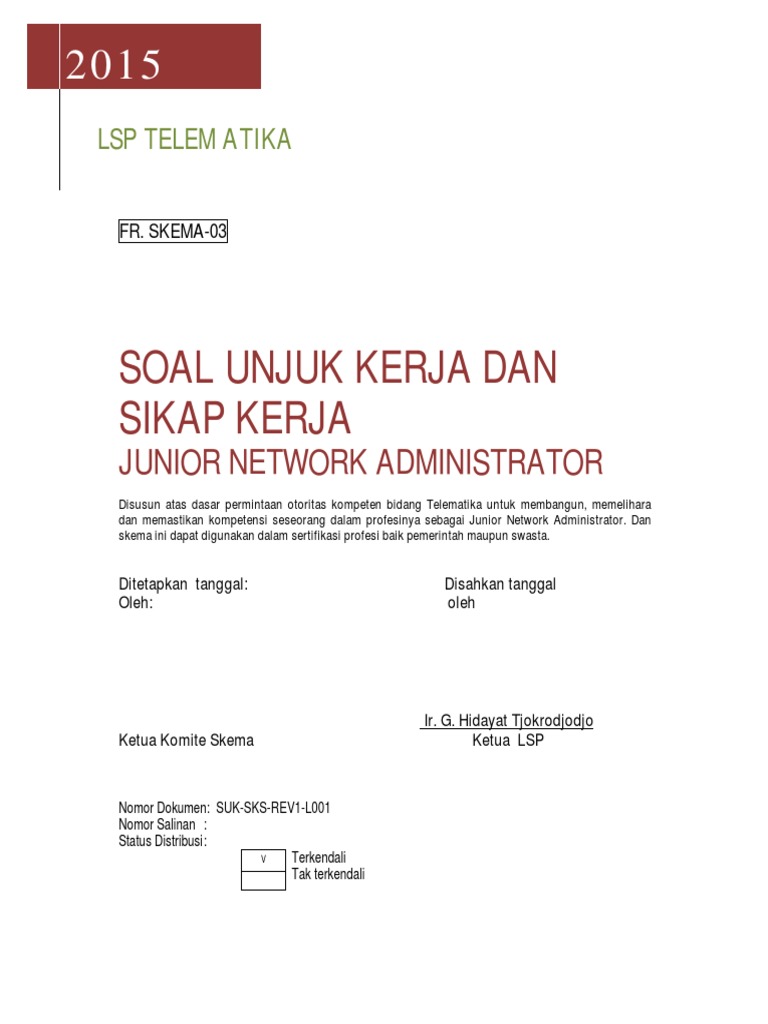 Sertifikasi Junior Network Administrator | PDF