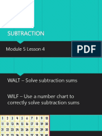 Subtraction Lesson 2 Powerpoint