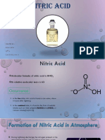 Nitric Acid: Created By:-Aman Arya 10 A Class Roll No:-3