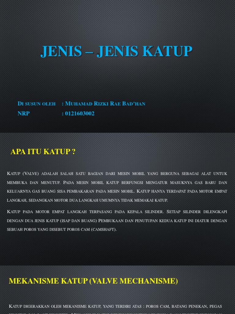 Jenis-Jenis Katup pada Mesin Mobil | PDF | Komputer
