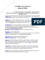 Some Bible Verses That Shows Jesus Christ Is God