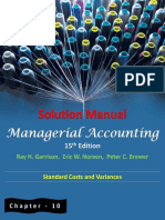 Managerial Accounting Standard Costs and Variances