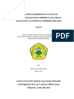 Peran Dinas Perhubungan Dalam Optimalisasi Fungsi Terminal Balaraja Kabupaten Tangerang (Periode