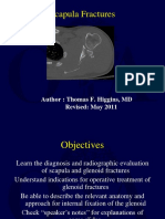 Scapula Fractures: Author: Thomas F. Higgins, MD Revised: May 2011