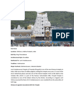 Tirupathi Temple History & Legend