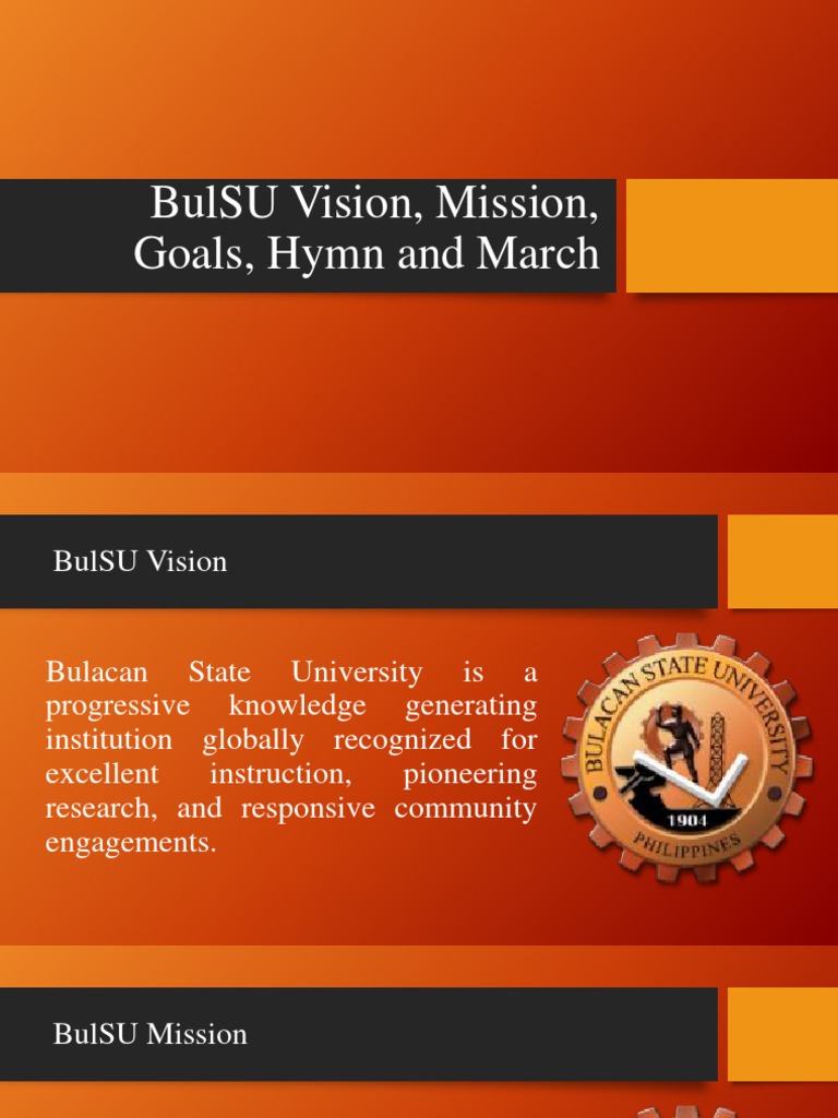 BulSU Vision, Mission and Goals PDF