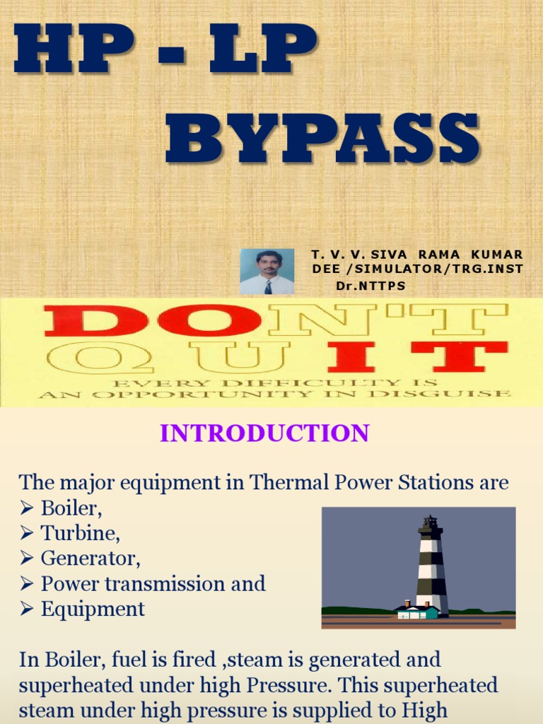 HP & LPBP System | PDF | Boiler | Valve