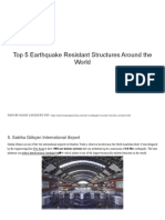 Top 5 Earthquake Resistant Structures Around the World