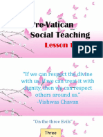 Pre Vatican Social Teaching