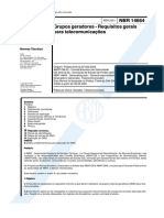NBR 14664 - Grupos Geradores - Requisitos Gerais Para Telecomunicacoes