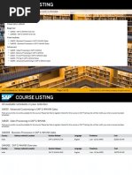 ABAP S4_HANA Technical Course Contents
