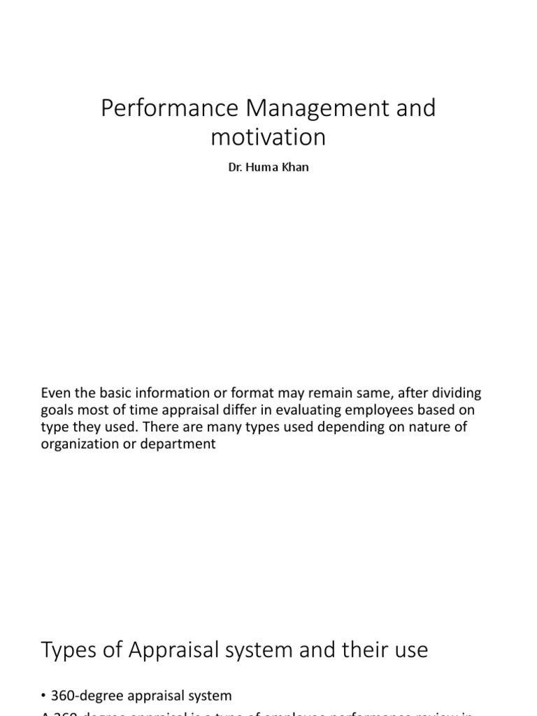 Types of Performance Appraisal Systems | PDF | Performance Appraisal ...