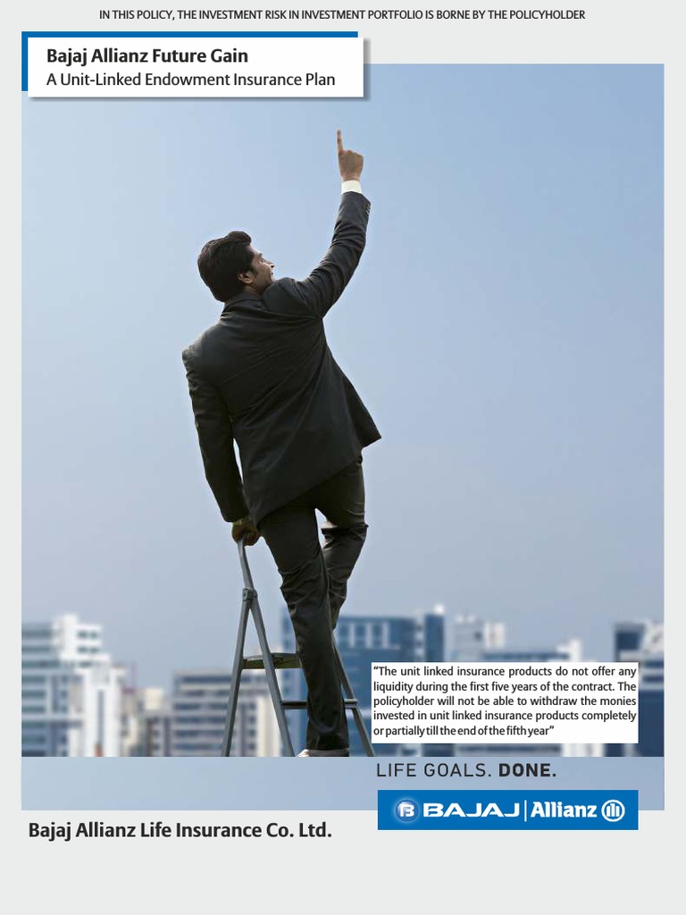 Bajaj Allianz Future Gain A UnitLinked Endowment Insurance Plan PDF