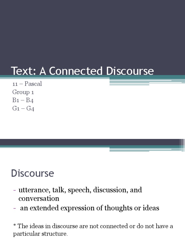 Text: A Connected Discourse: 11 - Pascal Group 1 B1 - B4 G1 - G4 | PDF ...