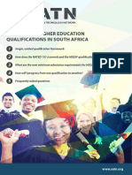 Changes To Higher Education Qualifications in South Africa