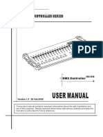 User Manual User Manual: DMX 512 Controller Series