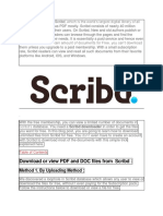 or View PDF and DOC Files From Scribd:: Method 1. by Uploading Method