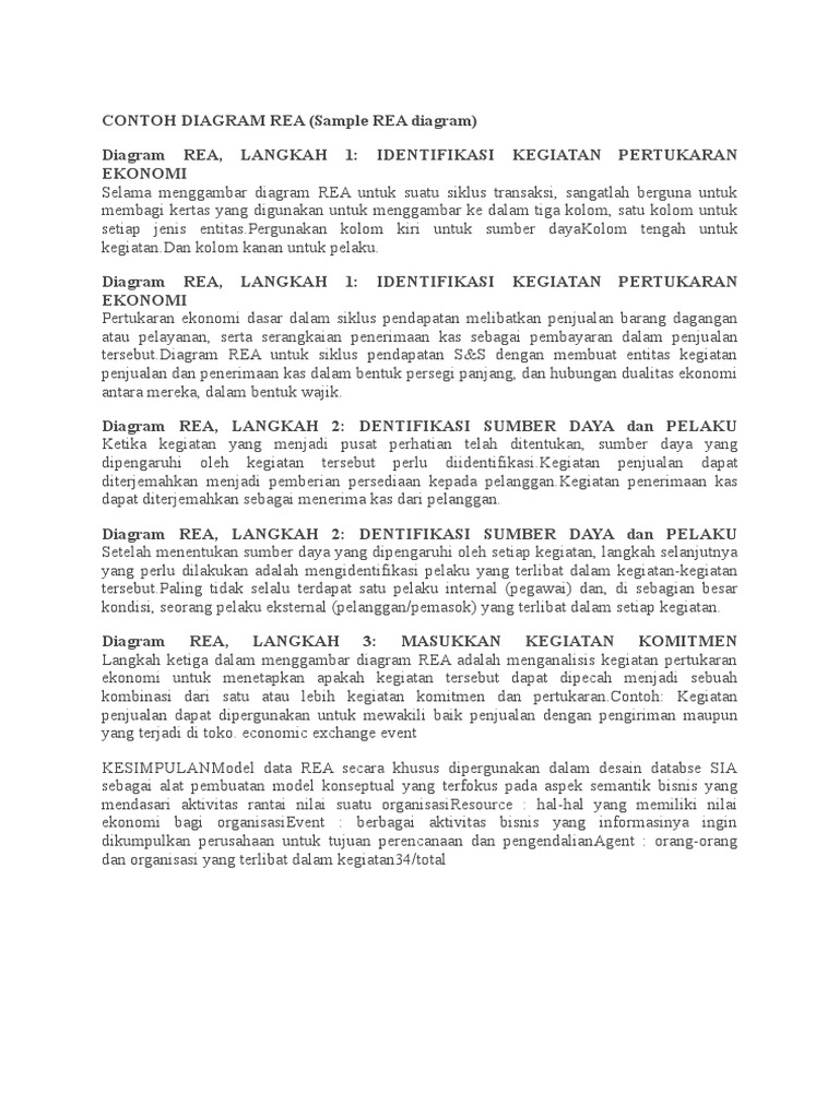 Contoh Diagram Rea Pdf