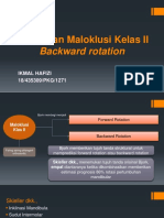 Perawatan Maloklusi Kelas II Backward Rotation