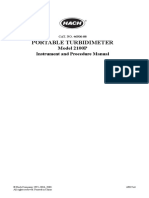 2100P Portable Turbidimeter Instrument & Procedure Manual