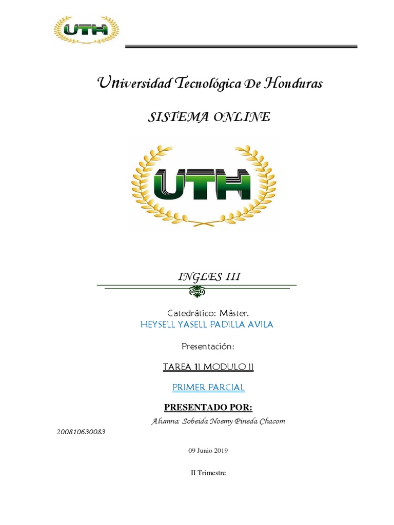 Tarea Ingles 2 Modulo 2 | PDF