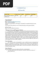 Course Plan III Semester: Course Title Course Code Credits Total Hours Total Marks