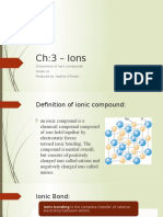 Ch:3 - Ions: Dissociation of Ionic Compounds Grade 10 Produced By: Nadine Altimani