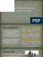 Human Settlements Throughout The Ages